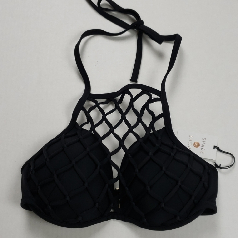 Shade & Shore black swim top NWT